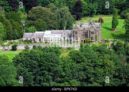 Cressbrook hall millers dale Derbyshire england UK Stock Photo - Alamy