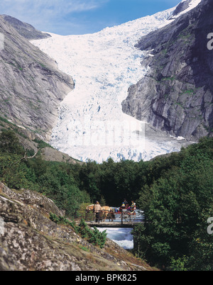 Briksdal Glacier, Norway Stock Photo