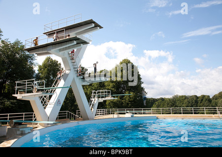 Swimming Pool in Frogner Park, Oslo, Norway. Photo:Jeff Gilbert Stock ...