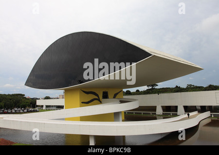 Oscar Niemeyer museum, Curitiba, Brazil Stock Photo