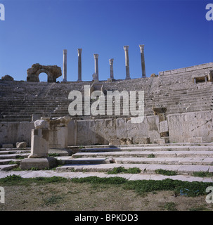 Amphitheatre, Leptis Magna, Libya Stock Photo