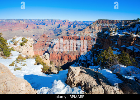 Grand Canyon in winter Stock Photo