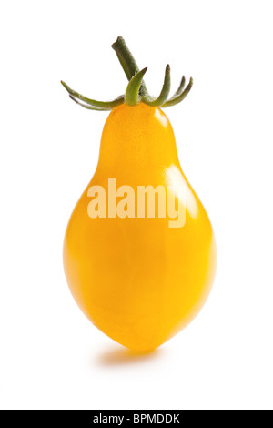 yellow tomato on white background Stock Photo