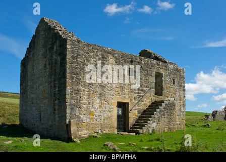 Black Middens Bastle House (fortified farmstead), Northumberland, England UK Stock Photo