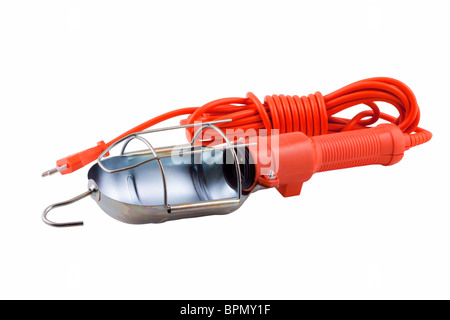 The electric extension cable isolated on a white background Stock Photo