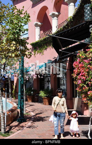 Mall, Santa Barbara, California, USA Stock Photo