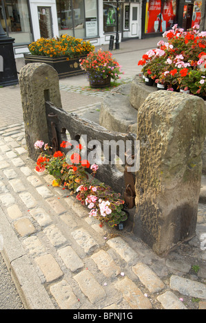 The stocks in Poulton-le-Fylde Lancashire,England