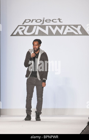 12 february 2010 -New Yok,USA - Project Runway season 7 finalist Emilio Sosa final fashion show at New York fashion Week. Stock Photo