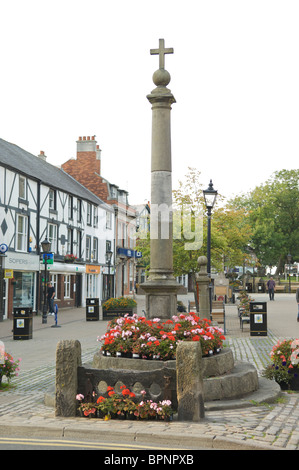 The stocks in Poulton-le-Fylde Lancashire,England