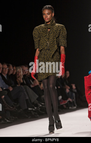 12 february 2010 -New Yok,USA - Project Runway season 7 finalist Emilio Sosa final fashion show at New York fashion Week. Stock Photo