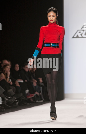 12 february 2010 -New Yok,USA - Project Runway season 7 finalist Emilio Sosa final fashion show at New York fashion Week. Stock Photo