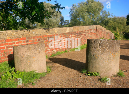 Pershore old bridge second world war anti-tank obstacle, Worcestershire, England Stock Photo