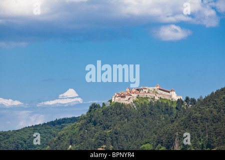 Rasnov fortress in Brasov County, Romania. Stock Photo