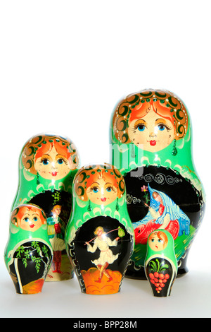 Matryoschkas, Russian dolls Stock Photo