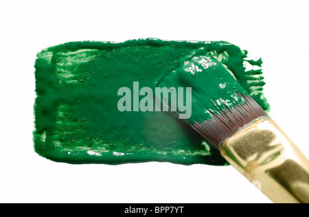 There is a paintbrush and abstract art Stock Photo