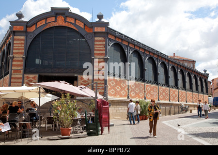 Covered food market in Albi, France Stock Photo