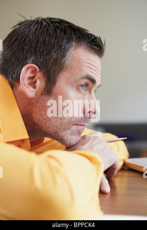 Man thinking Stock Photo