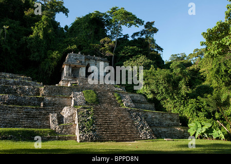 Maya ruins of Palenque, Chiapas, Mexico Stock Photo