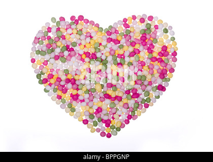 Heart shaped sprinkles Stock Photo