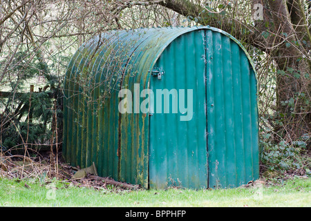 Anderson Shelter Stock Photo