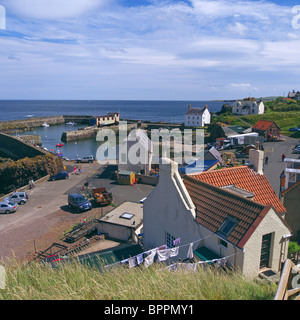 Summertime in St Abbs in Scotland, UK Stock Photo - Alamy