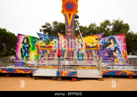 Rides at Fiesta La Ballona, Culver City, Los Angeles County, California, United States of America Stock Photo