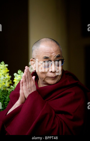 Tenzin Gyatso His Holiness the XIV Dalai Lama McLeod Ganj, Dharamsala, Himachal Pradesh, India. Stock Photo