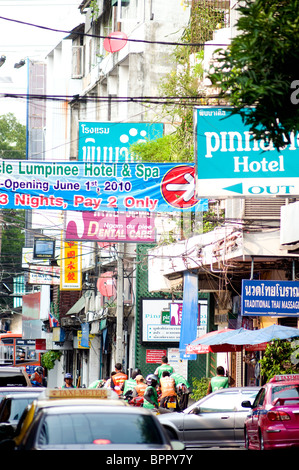 Soi Ngamduphli scene, Sathorn, Bangkok, Thailand Stock Photo