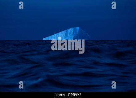 Ice floats off of the waters of Antarctica. Stock Photo