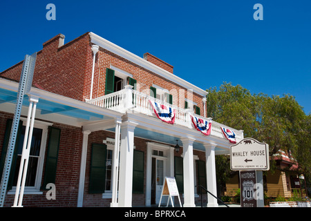 Exterior of Whaley House, Old Town San Diego, California, United States of America Stock Photo