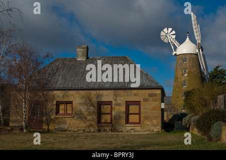 Restored old Callington Mill in Oatlands, Tasmania Stock Photo