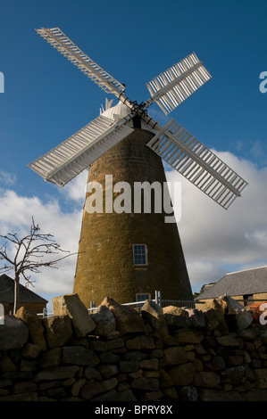 Restored old Callington Mill in Oatlands, Tasmania Stock Photo