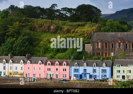 Colourful houses in the harbour of Portree on the Isle of Skye, Scotland Stock Photo