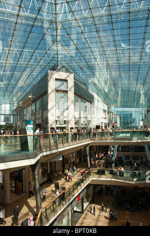 Interior of Bullring shopping centre mall Birmingham England UK with ...