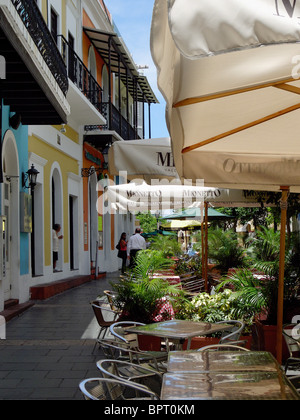 Restaurants Old San Juan Puerto Rico H Stock Photo - Alamy