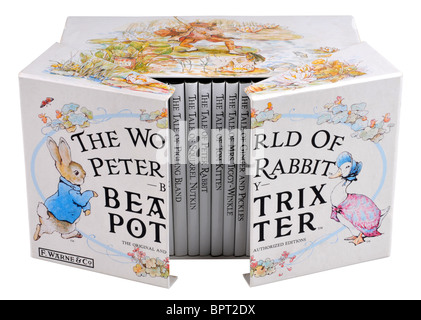 The World of Peter Rabbit box set by Beatrix Potter Stock Photo