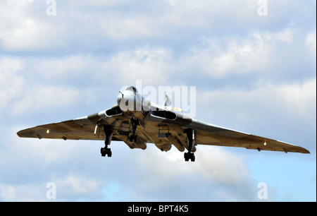 Avro Vulcan bomber, Vulcan delta wing warplane Stock Photo