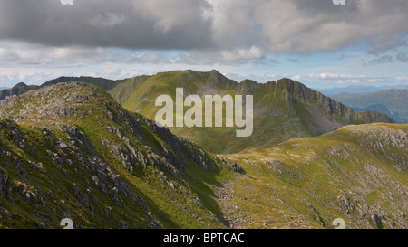 Looking towards the Forcan Ridge from the mountain Sgurr na Sgine Highlands Scotland UK Stock Photo