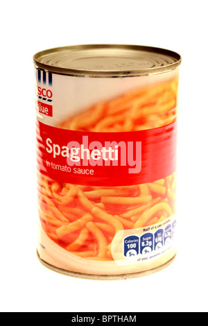 Tesco Value Spaghetti Stock Photo