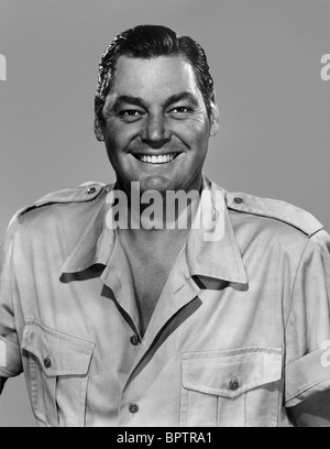 JOHNNY WEISSMULLER ACTOR (1952) Stock Photo