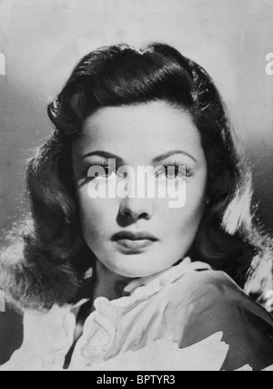 GENE TIERNEY ACTRESS (1945) Stock Photo