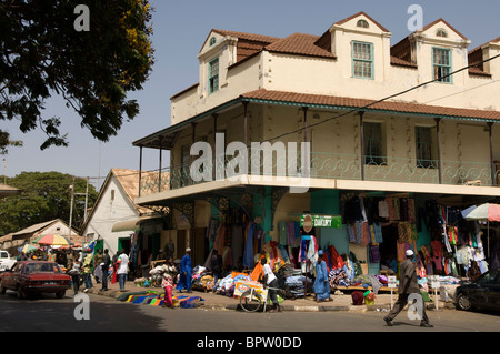 Albert market, Banjul, the Gambia Stock Photo