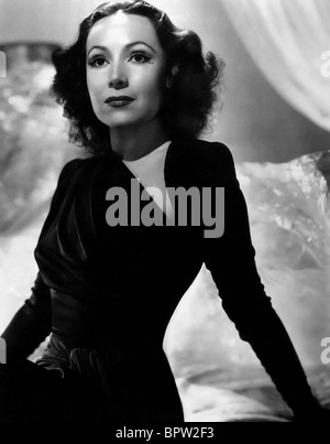 DOLORES DEL RIO ACTRESS (1938) Stock Photo