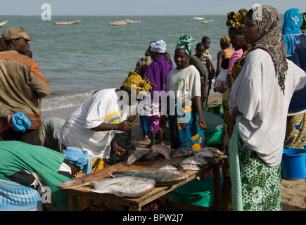 fish market, Tanji, the Gambia Stock Photo