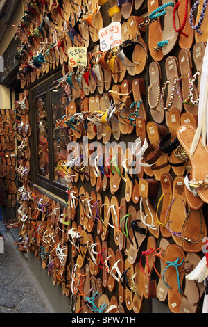 leather sandals made to measure in sorrento italy bpw71h