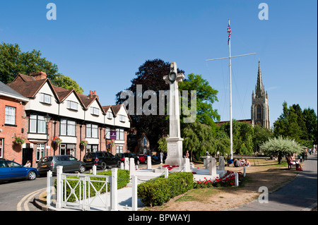 Marlow historic town situated on the River Thames, Buckinghamshire, England, United Kingdom