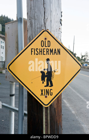 Old Fisherman Xing Sign 