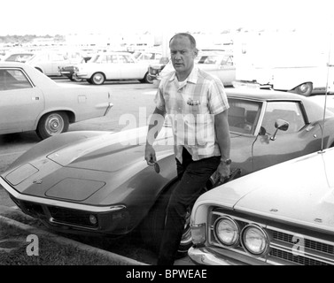 BUZZ EDWIN ALDRIN & CAR APOLLO 11 ASTRONAUT (1969) Stock Photo