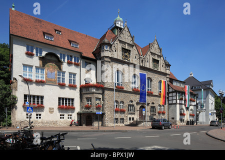 Rathaus und Brauhaus Am Bock in Bergisch Gladbach, Bergisches Land, Nordrhein-Westfalen Stock Photo