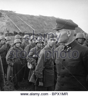 Great Patriotic War. Ivan Konev and Omar Bradley, 1945 Stock Photo ...